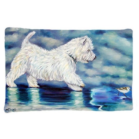 Carolines Treasures Misty Westie Fabric Standard Pillowcase CA77708